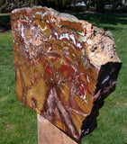 GORGEOUS RED & GOLD 11 lb. Marston Ranch Jasper Sculpture - Beautifully Polished Natural Stone!!