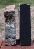 WILD & CRAZY 11 lb Green and Red Spotted Hampton Butte Oregon Petrified Wood Bookends