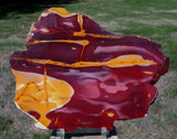 Australian Mookaite 7&quot; Polished Display Slab - BEAUTIFULLY POLISHED REDS!!