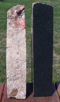 SiS: RUSTY ORANGE BRECCIA 9+lb Colorful Arizona Petrified Wood Bookend Set!!
