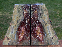 SiS: GORGEOUS Marston Ranch Jasper Bookends - Nice 8+ lb. Colorful Set!!