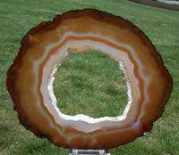 DAZZLING DRUSY 11" Collector Grade Agate Geode Slab With Perfect Polish!