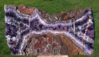 DRAMATIC PURPLE Chevron Amethyst Crystal Display Specimen - BREATHTAKING!