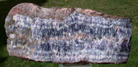 STUNNING ROYAL PURPLE 11 1/2" Chevron Amethyst Crystal Slab - Large Gorgeous Display Slab!